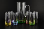 Комплект для воды цветные Crystalex Bohemia 7 предметов  300мл/1,5л