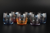 Комплект стаканов для виски Crystalite Bohemia Идеал Арлекино 290мл (6 шт)