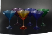 Комплект фужеров для мартини 280 мл SYLVIA/KLARA цветные (6 шт)