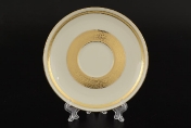 Комплект фарфоровых блюдец 15 см Crem Gold 9321 (6 шт)