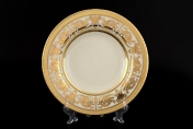 Комплект глубоких тарелок из фарфора Falkenporzellan Constanza Cream Imperial Gold 22 см(6 шт)