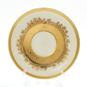 Комплект фарфоровых блюдец Falkenporzellan Cream Gold 14,5см (6 шт)