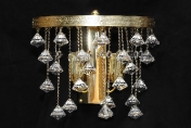 Хрустальная люстра "Титаниум" Настенный светильник 2 св. Высота 12 см, диаметр 25 см, вес 2 кг
