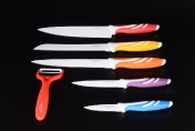Комплект ножей 6 предметов (белые)