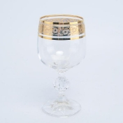 Комплект фужеров для вина Crystalex Bohemia Клаудиа Золото V-D 190 мл(6 шт)