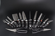 Комплект кухонных ножей в чемодане 24 предмета KL24
