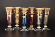 Комплект фужеров для шампанского Art Decor Veneziano Color Sofia