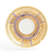 Комплект фарфоровых блюдец Falkenporzellan Diadem Violet Creme Gold 15см (6 шт)