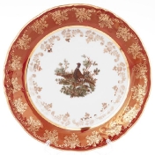 Комплект тарелок Moravec Фредерика Охота красная 19 см(6 шт)