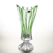 Ваза для цветов Aurum Crystal Plantica зелёная 40см