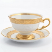 Комплект чайных пар 220 мл Матовая лента Sterne porcelan (6 пар)