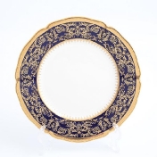 Комплект тарелок Prouna Clarice Cobalt Gold 21см(6 шт)