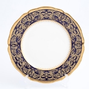Комплект тарелок Prouna Clarice Cobalt Gold 27см(6 шт)