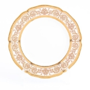 Комплект тарелок Prouna Golden Romance Cream Gold 21см(6 шт)