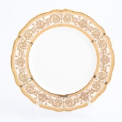 Комплект тарелок Prouna Golden Romance Cream Gold 27см(6 шт)