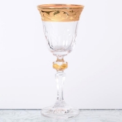 Комплект рюмок Кристина для водки Bohemia Gold Махарадже 60мл(6 шт)