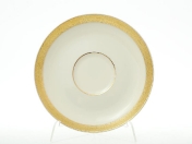 Комплект фарфоровых блюдец Falkenporzellan Cream Gold 3064 15см (6 шт)