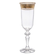 Комплект фужеров для шампанского Bohemia Кристина Золото V-D 150 мл(6 шт)