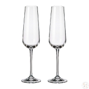 Набор бокалов для шампанского Crystalite Bohemia Ardea/Amudsen 220 мл (2 шт)