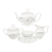 Чайный сервиз Серебряные колосья Repast классическая чашка (15 предметов на 6 персон)