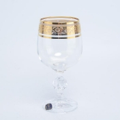 Комплект фужеров для вина Crystalex Bohemia Клаудиа Золото V-D 230 мл(6 шт)