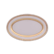 Овальное блюдо Falkenporzellan Constanza Cream Gold 24 см