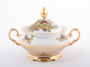 Фарфоровая сахарница Охота Бежевая Sterne porcelan