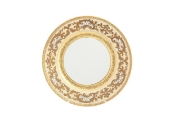 Круглое блюдо Falkenporzellan Alena 3D Creme Gold Constanza 32 см