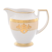 Фарфоровый молочник Falkenporzellan Alena 3D Creme Gold Constanza